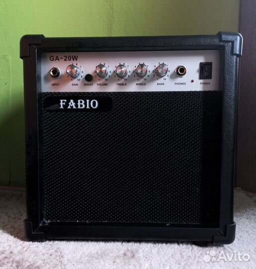 Электрогитара фабио и комбоусилитель Fabio GA-20