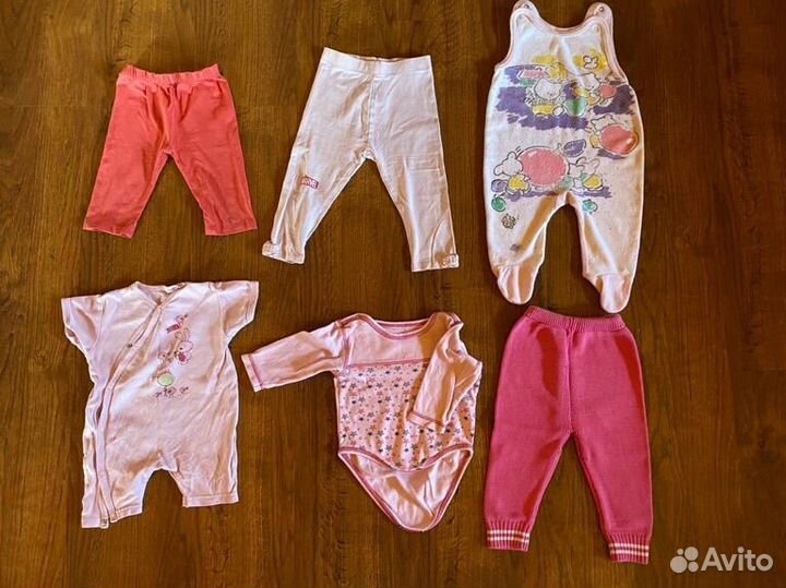 Одежда пакетом для девочки 68 74