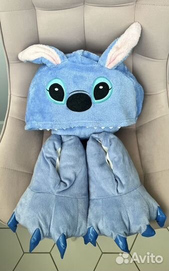 Киругуми пижама тапки с когтями Стич