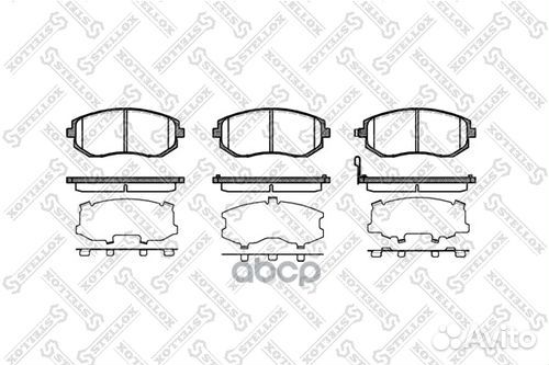 962 011BSX 951 11 колодки дисковые п. Subaru L