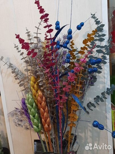 Искусственные цветы, ветки все 50р.шт