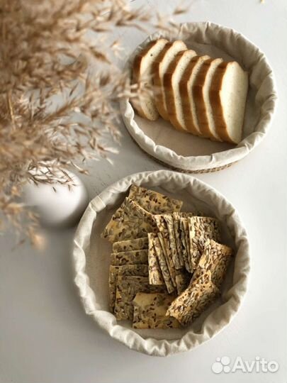 Корзина для хлеба с хлопковым чехлом