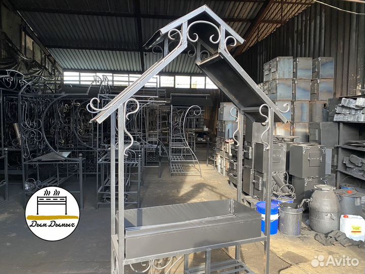 Мангал с крышей