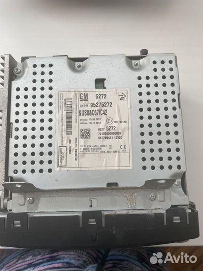 Штатная магнитола шевроле круз 2013 г