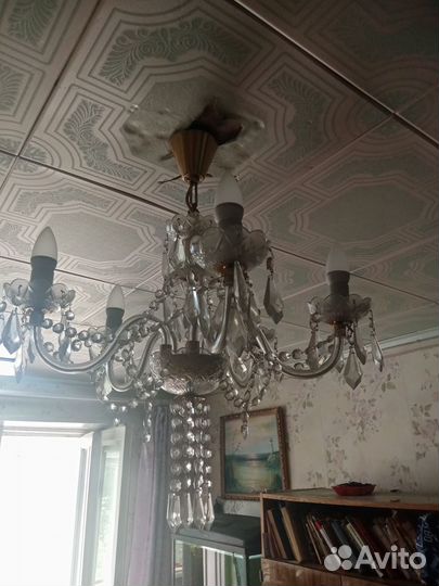 Люстры хрустальные бу
