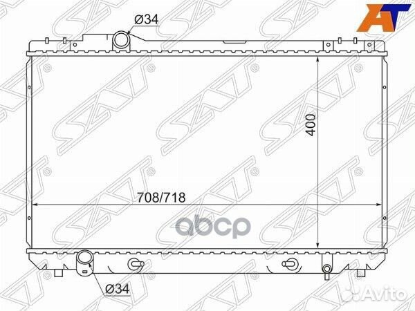 Радиатор Toyota Mark II (X90,X100) 92-00 / Chaser