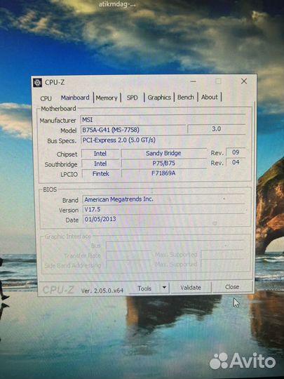 Материнская плата 1155 b75
