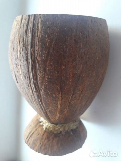 Бокал кокос.(Гвинея Бисау) +четки Гвинейский подар