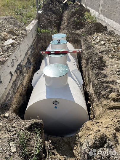 Монтаж автономной канализации. лос