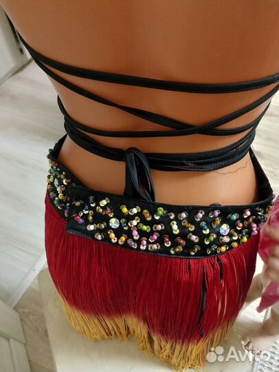 Костюм танцевальный с бисером