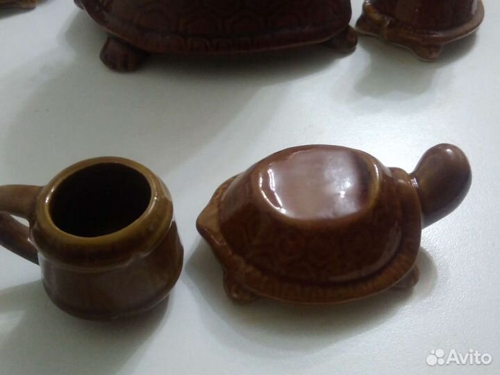 Подарочный набор, черепашки. Бочка и кружки для ко
