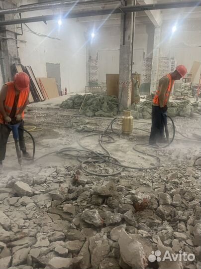 Аренда компрессора с отбойными молотками.Продувка