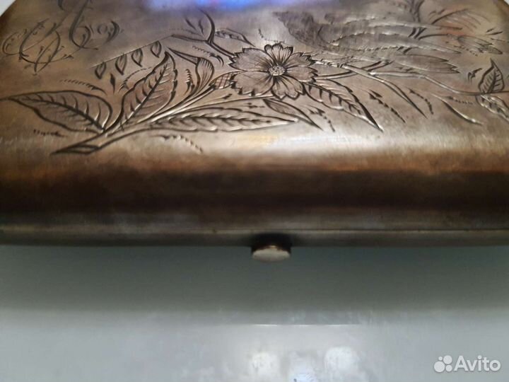 Портсигар серебряный 84 проба