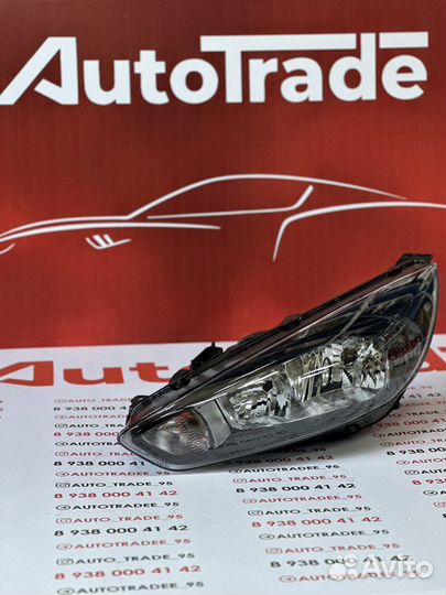 Фара черная ford focus 3 рестайлинг