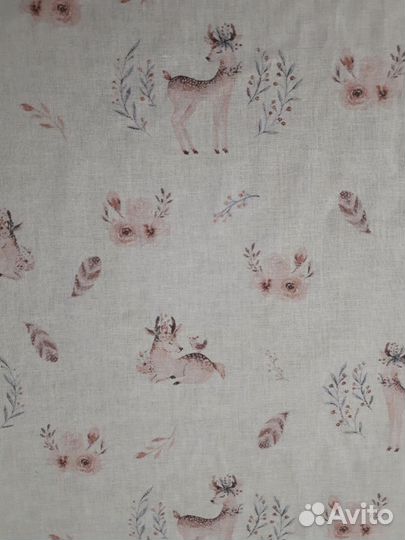 Набор из 2 ситцевых пелёнок 120х90 см