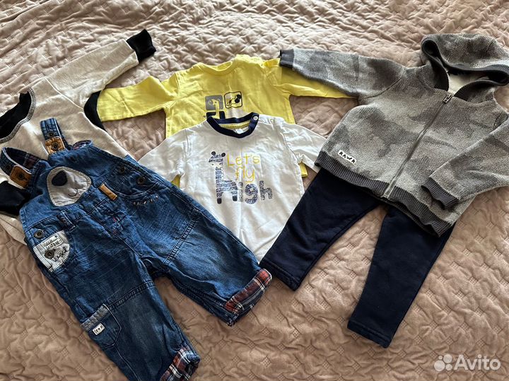 Вещи пакетом на мальчика 68 74