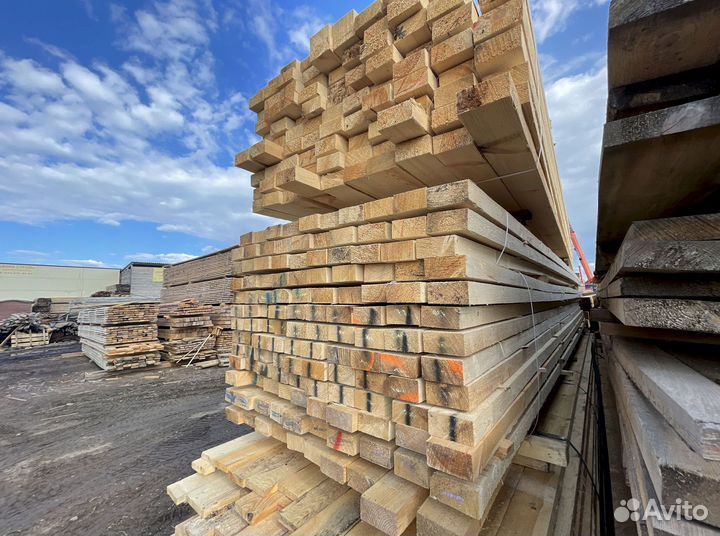 Доска обрезная ель