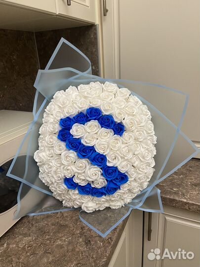 Букет из мыльных роз