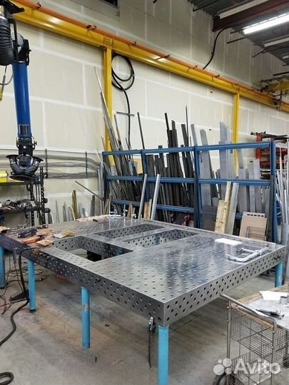 Сварочный 3D стол 2500х1000х150 толщиной 8мм
