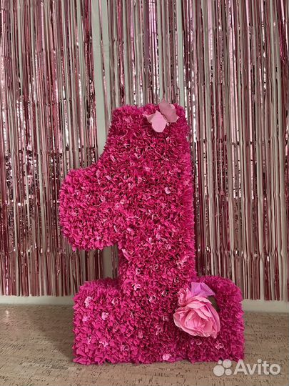 Цифра, надпись, лента на стену