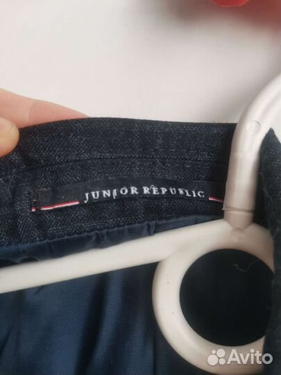 Костюм школьный 134 Junior Republic синий в клетку