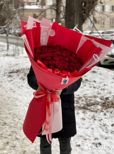 Большие букеты роз с доставкой