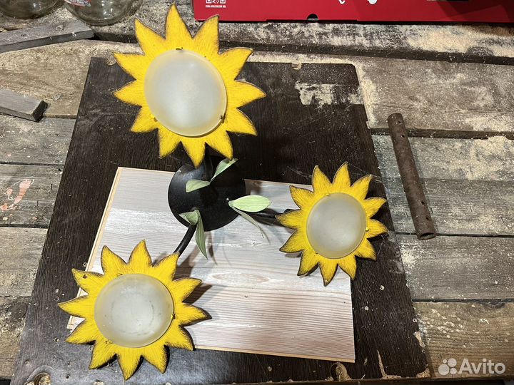 Люстра подсолнухи