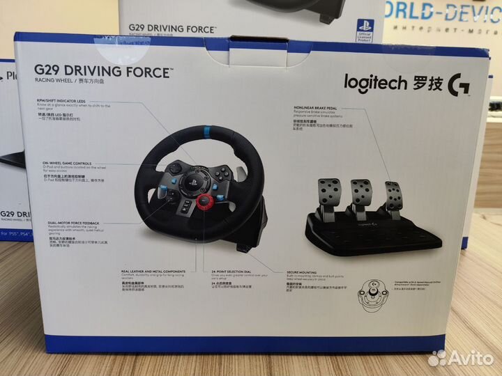 Новый игровой руль Logitech G29 (PS/PC). Гарантия