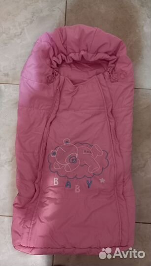 Конверт в коляску весенний