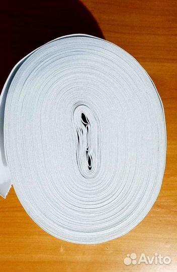 Резинка бельевая эластичная 100мм белая