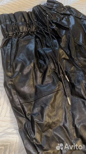 Брюки кожаные