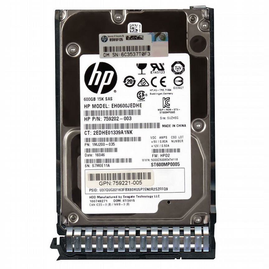 [EH0600JEDHE] Жесткий Диск Hp 600gb Sas 2,5" Hdd Eh0600jedhe