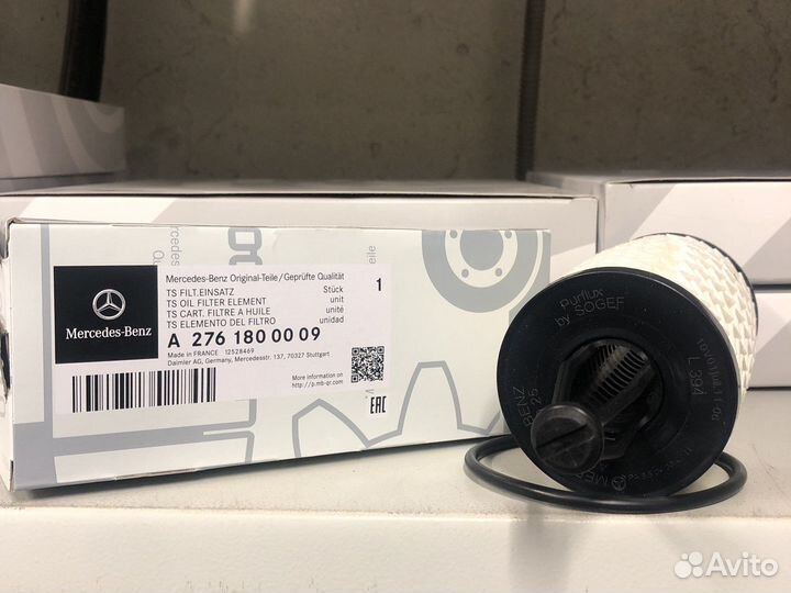 Масляный фильтр Mercedes-Benz A2761800009