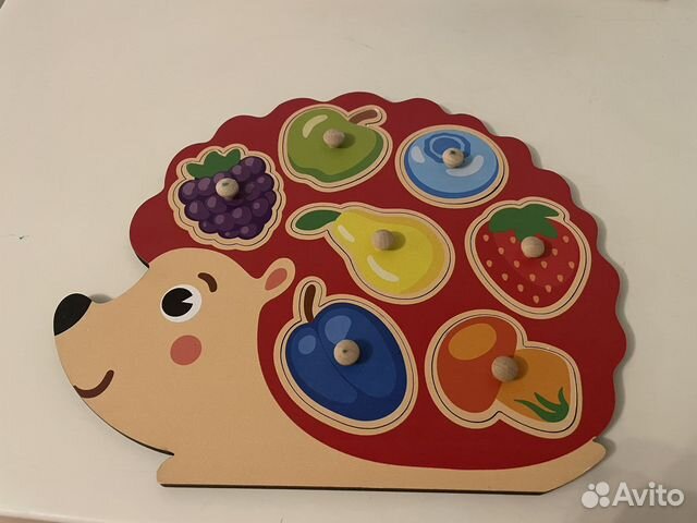 Сортер монтессори Ежик с фруктами