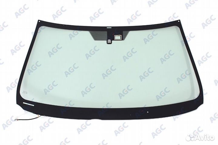 AGC lexus IS200/250/350 2005- стекло ветровое зеленое - solar control -С обогревом зоны дворников-дд