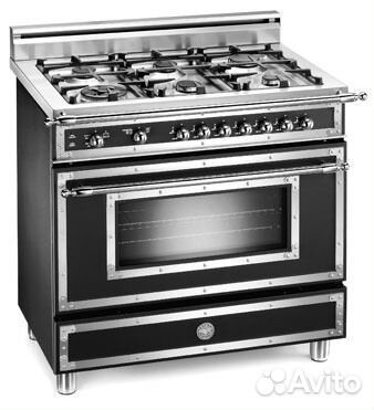 Комбинированная плита bertazzoni h36 6 mfe ne n/ra