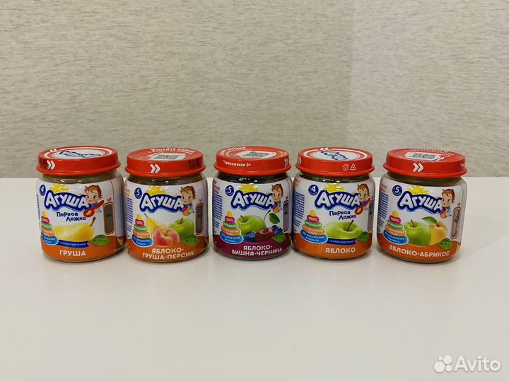 Детское питание пюре соки