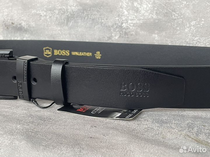 Мужской кожаный ремень Hugo Boss