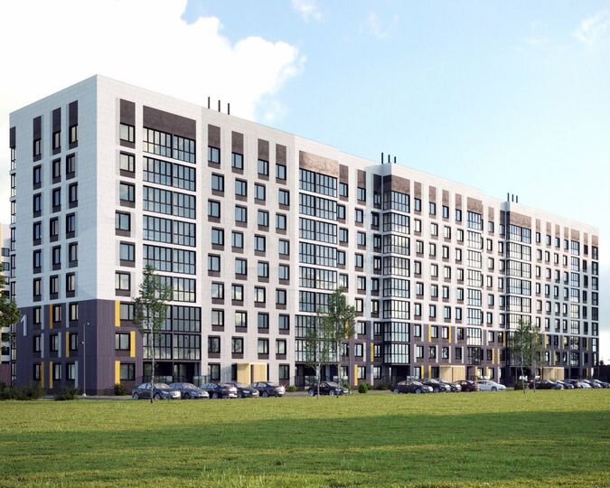 2-к. квартира, 66,9 м², 6/9 эт.