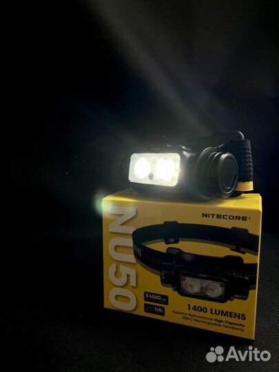 Налобный фонарь nitecore NU50