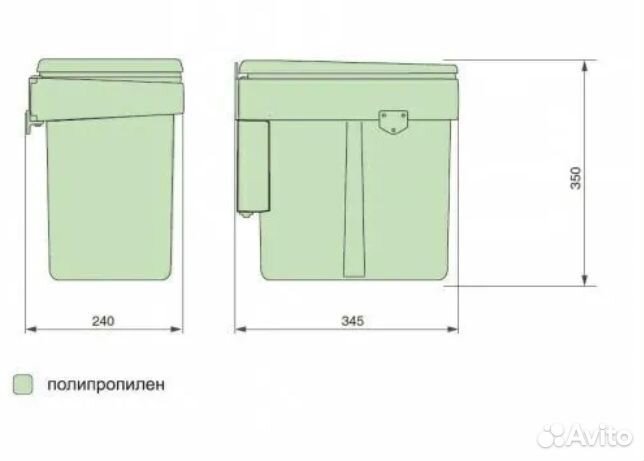 Мусорное ведро на дверцу