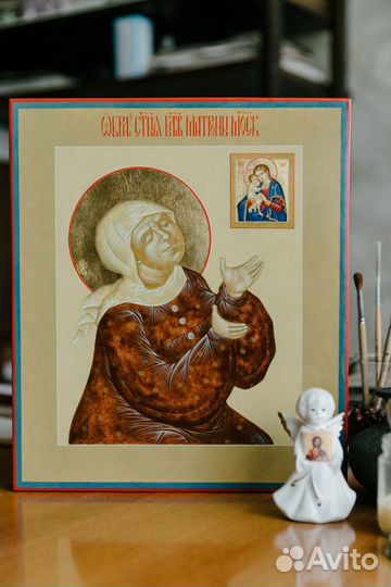 Икона Святая Блаженная Матрона Московская