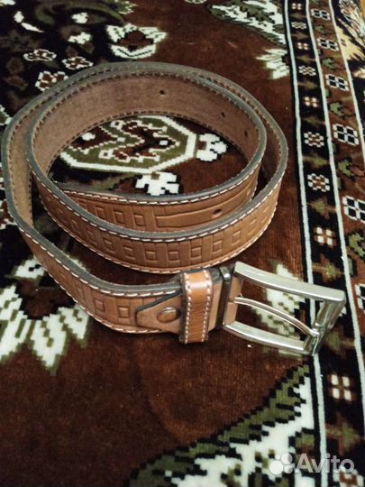 Мужской кожаный ремень