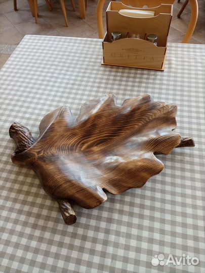 Тарелки из дерева,ручная работа