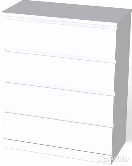 Комод белый IKEA Мальм (Варма) 4 ящика новый