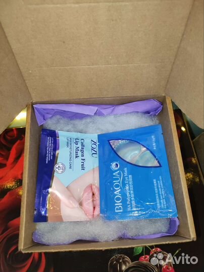 Набор косметики / бьюти-бокс голубой