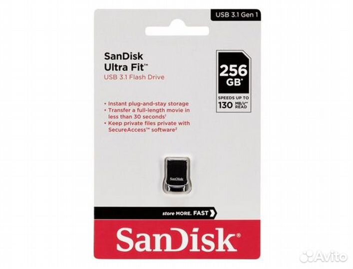 Флешка Usb 3.1 SanDisk Ultra Fit на 256GB