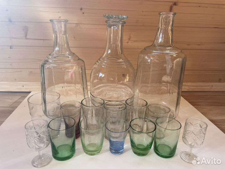 Банки, бутылки, графины