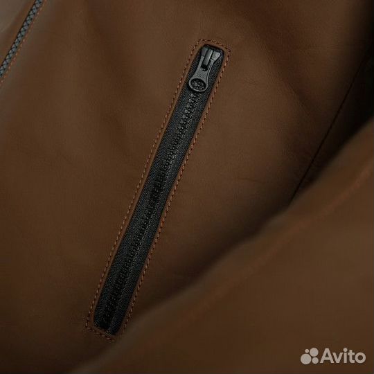 Мотокуртка mike 2 leather jacket, коричневая, 48