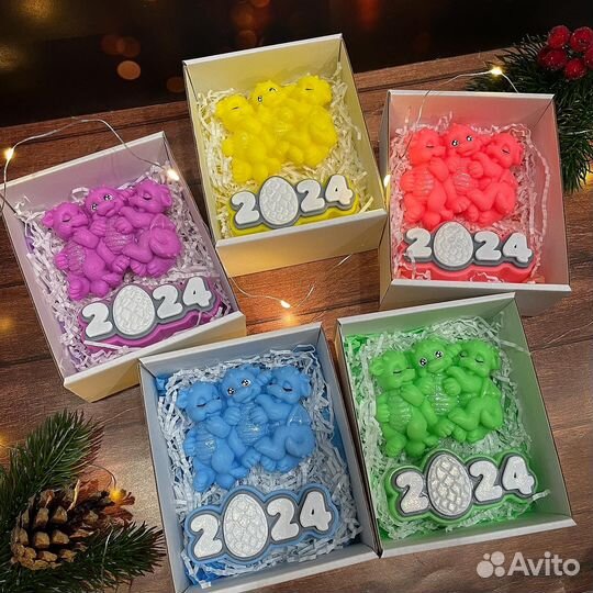 Набор из мыла ручной работы на Новый год